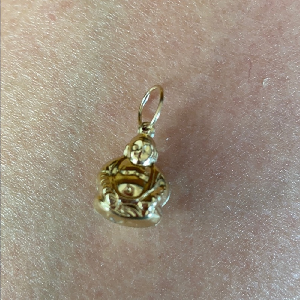 10K Gold Buddha Pendant Charm - Picture 11 of 15
